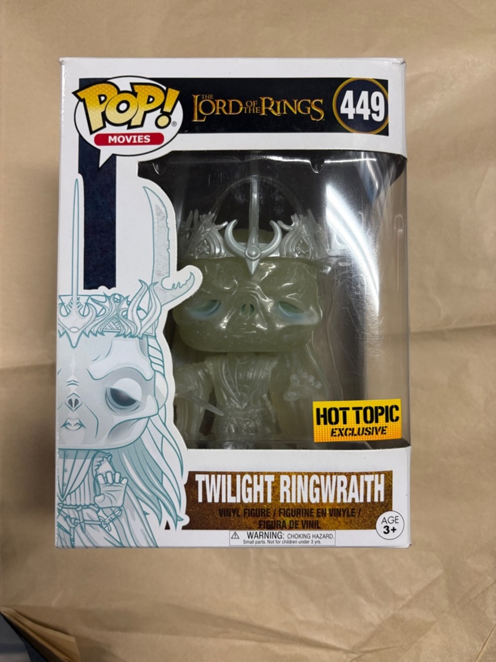 Funko White and Black Box Back Panel